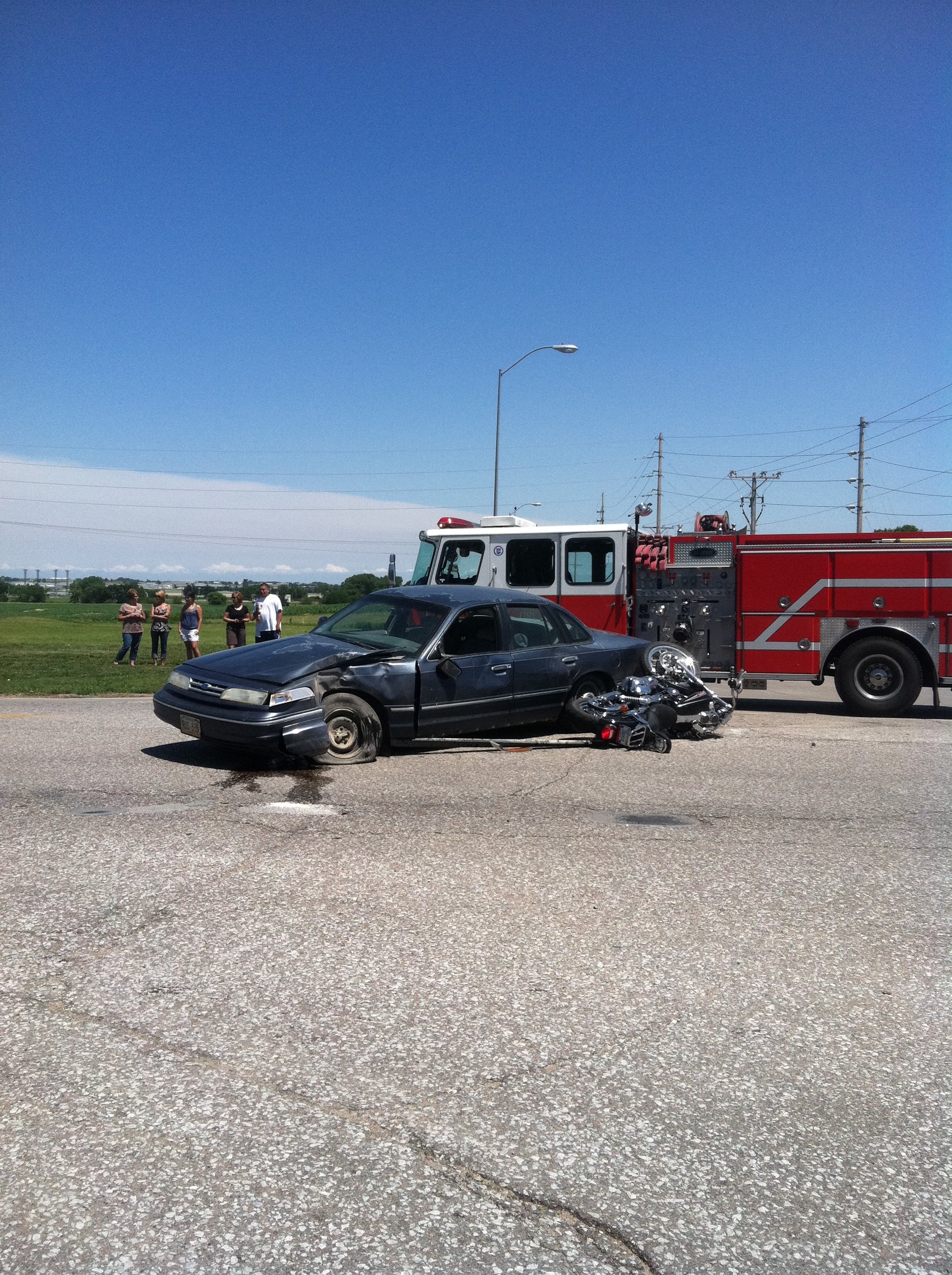 Motorcycle Accident Sends Two To The Hospital KLKNTV