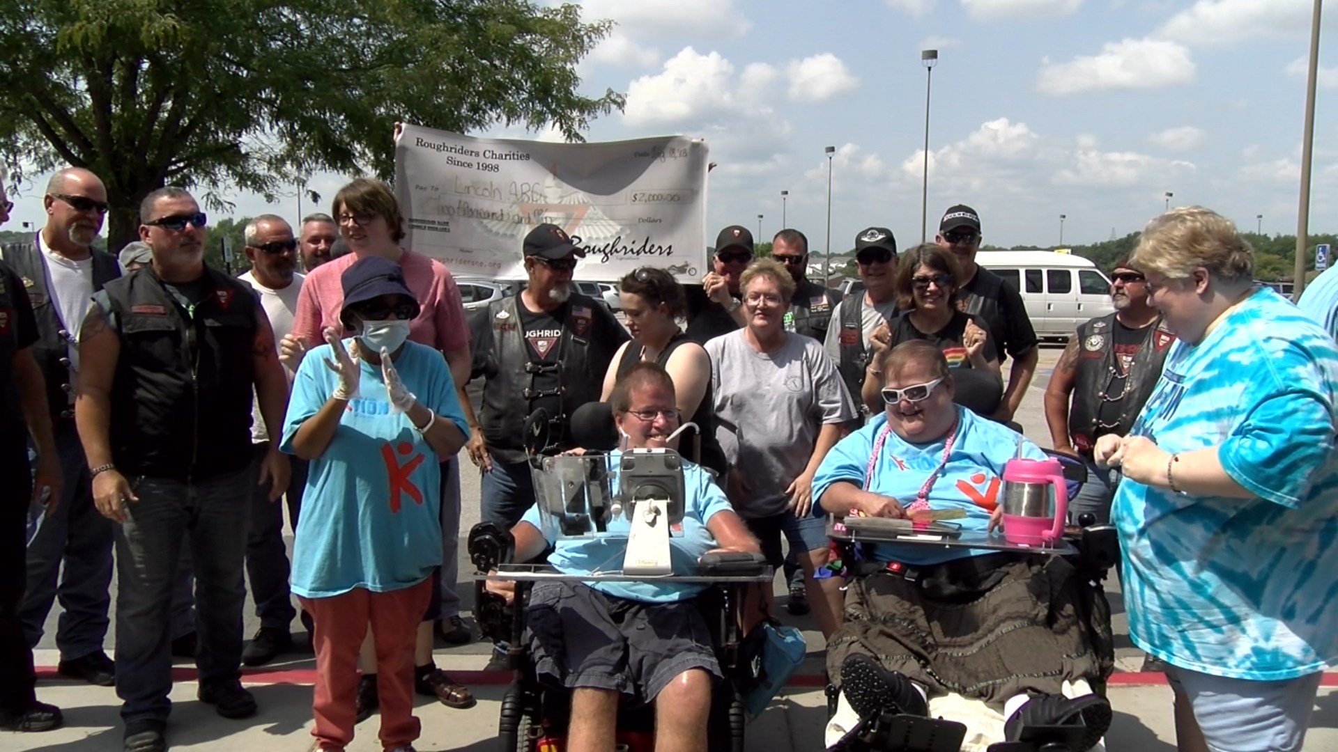 Rough Riders donate to non-profit for people with disabilities