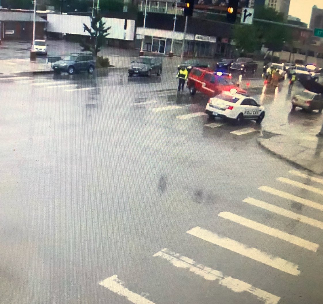 Rollover accident near 17th and O Streets
