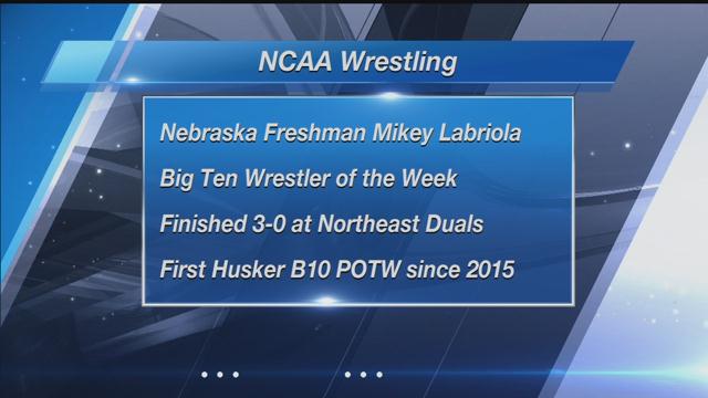 Mikey Labriola Wins B10 Wrestler of the Week