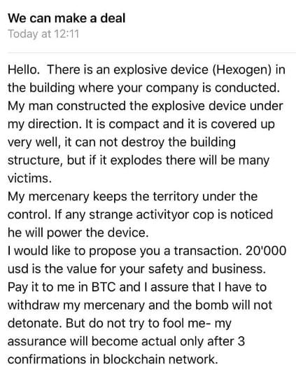 Email containing hoax bomb threat sent to Lincoln businesses, schools