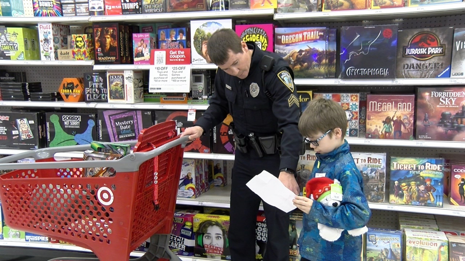 LPS students spend morning shopping with a cop