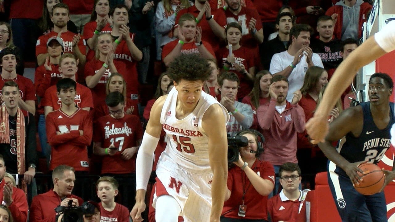 Isaiah Roby leads Huskers in NIT win