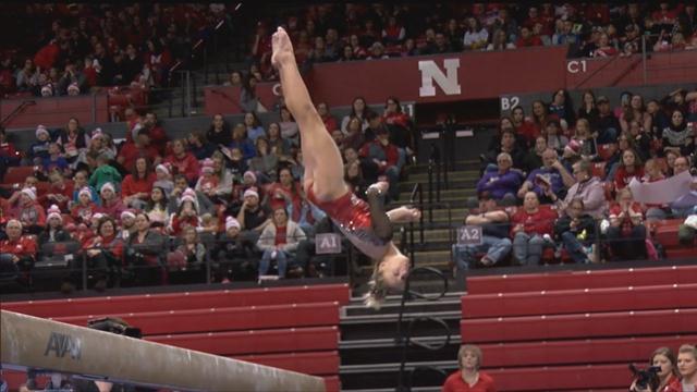 Husker women's gymnastics, wrestling sweep Tumble N' Rumble
