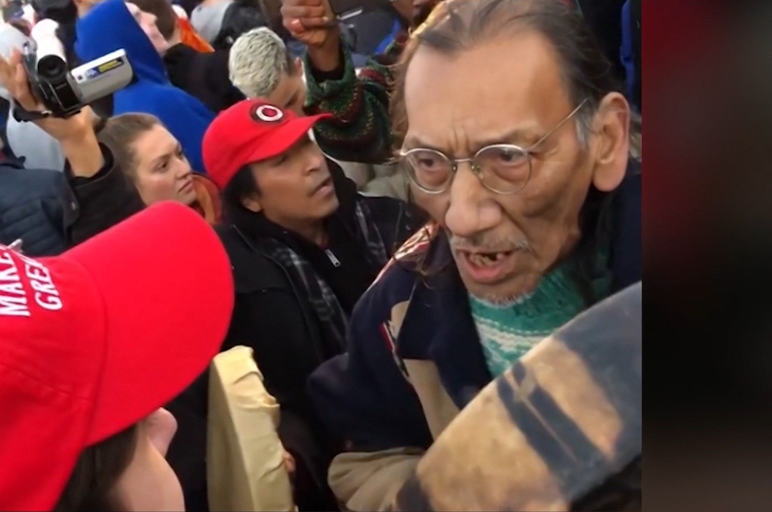 New videos bring more light to rally confrontation between Nebraska man, students
