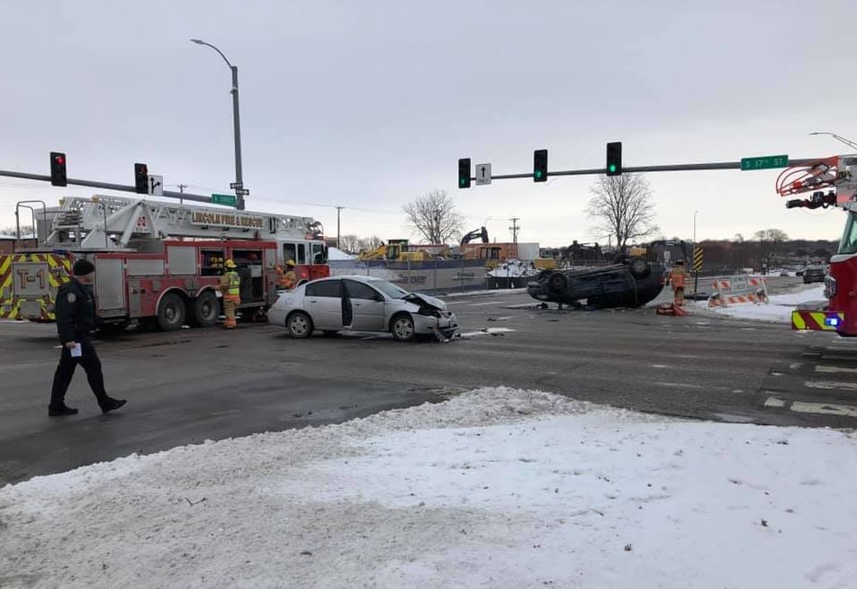 Rollover accident near 17th and K
