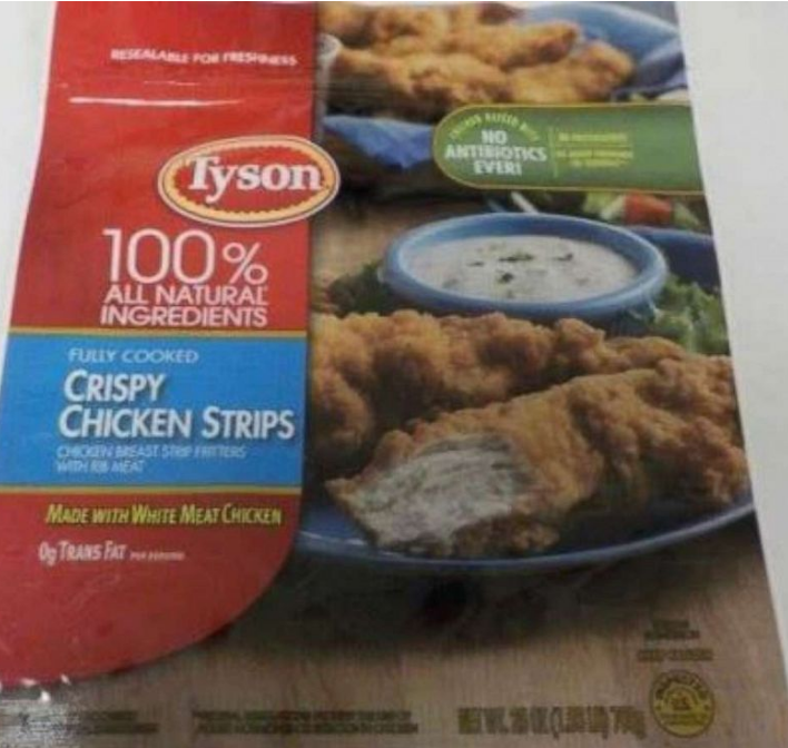Tyson recalls 69,000 pounds of chicken strips