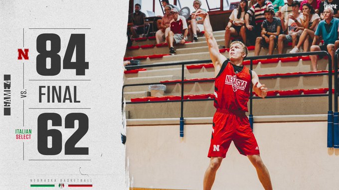 Nebraska basketball wraps up Italian trip undefeated