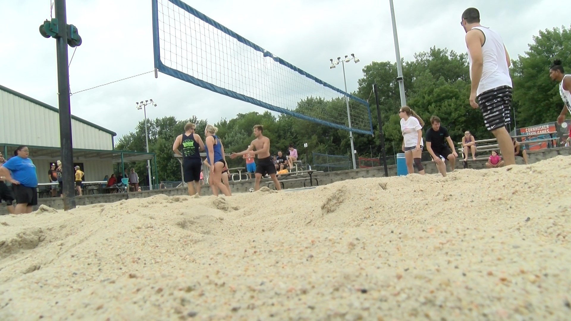 Teams compete in 'Spike Out Pediatric Cancer' volleyball tournament