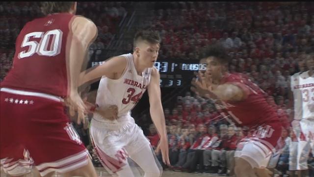 Nebraska men's basketball drops third straight with 82-74 loss to Indiana