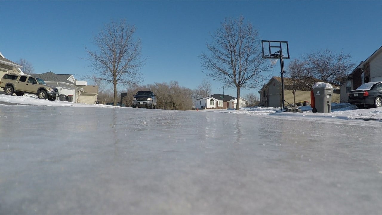 City of Lincoln residential streets remain iced over